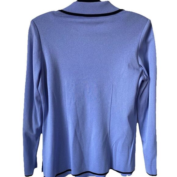 Exclusively Misook One Button Blazer and Matching Sleeveless Shell Purple XS - Picture 3 of 4